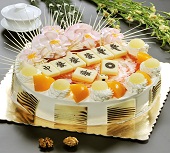 麻将生日蛋糕作品