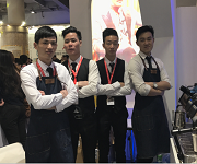 2017年3月9日【第46届中国(广州)国际美博会】王灿杰、肖栋元、杨瑞宏、朱欢洪被聘请为咖啡师演出嘉宾！