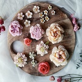韩式蛋糕裱花作品