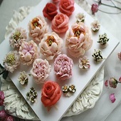 韩式蛋糕裱花作品