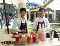 饮品培训—惠州十里银滩维港湾展翅学员冰沙活动（2）